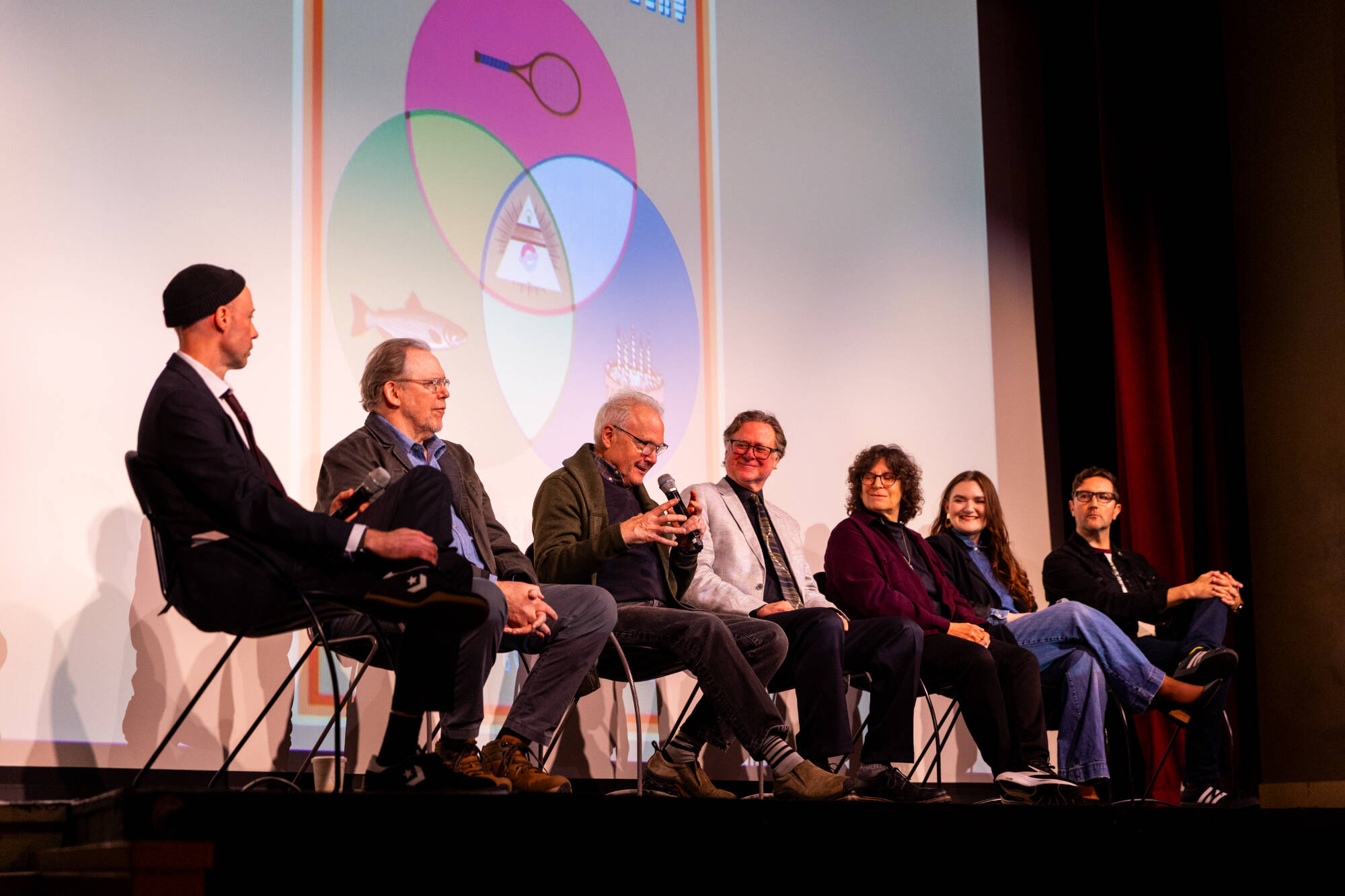 Panelists discuss three decades of the Summer Film Project during its 30th anniversary celebration at Wealthy Theatre on April 30, 2026. The event also featured a retrospective film highlighting past productions.